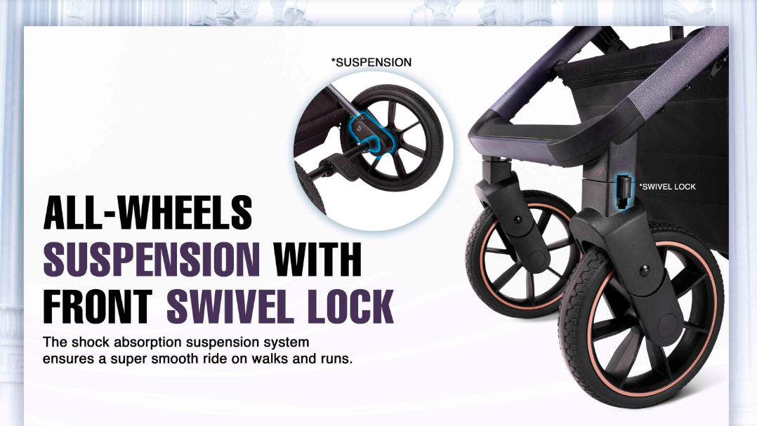 quinton nior premium baby stroller 2 way reversible baby stroller 宝宝手推车